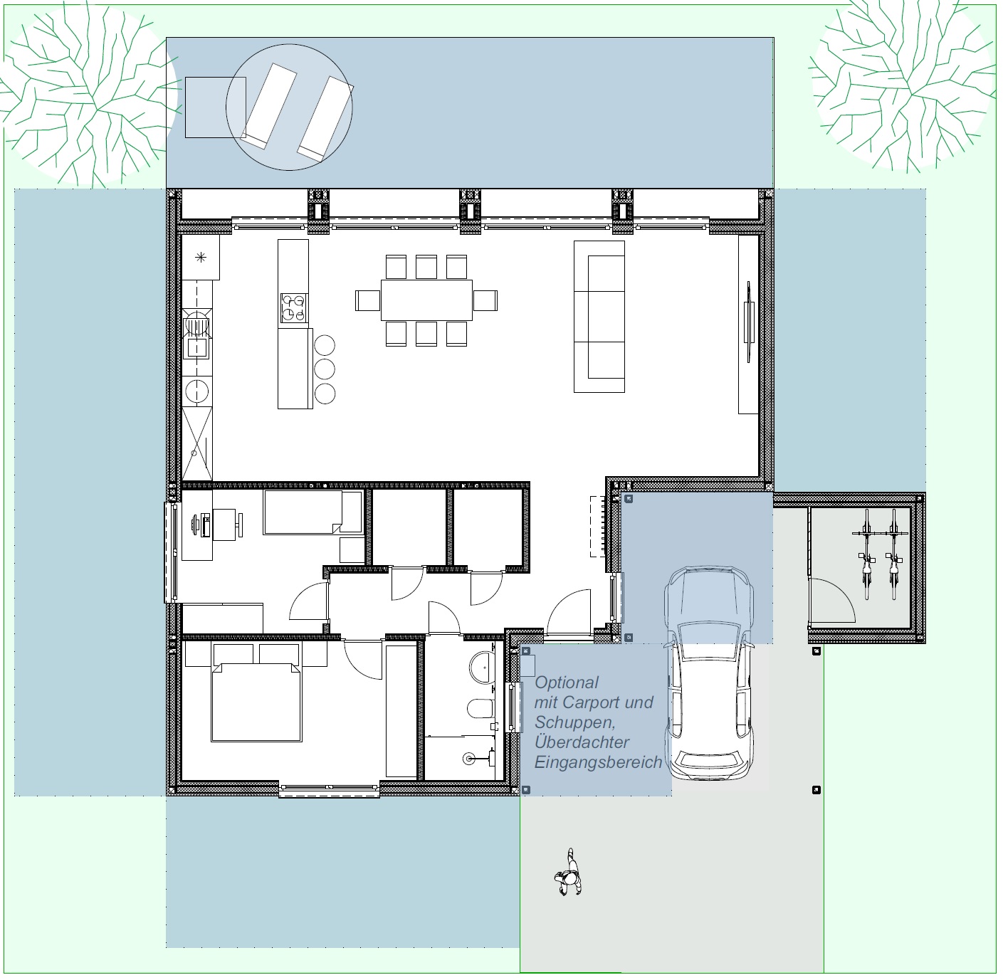 BUNGALOW TYP 2 MIT CA. 120 M² GESAMTFLÄCHE - CONHOUSE