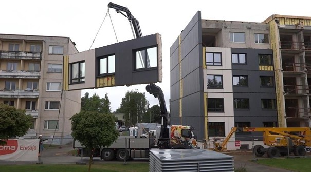 Serielle Sanierung im Wohnungsbau